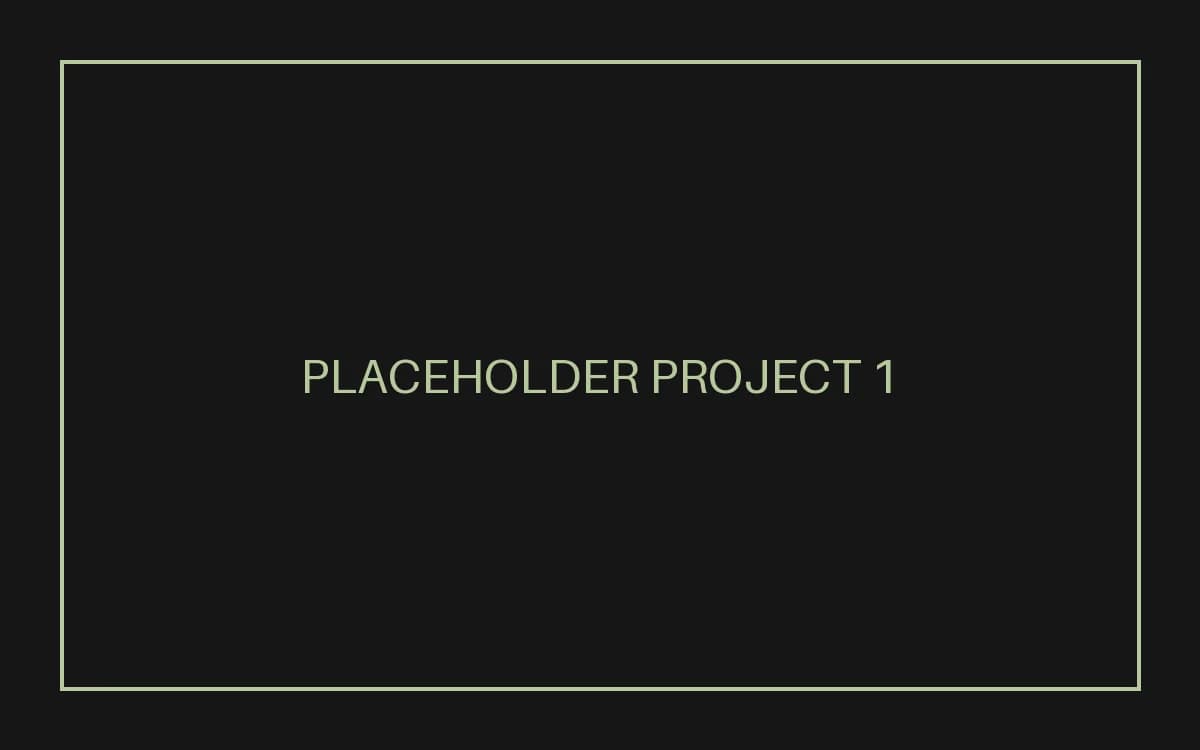 Placeholder image for project A
